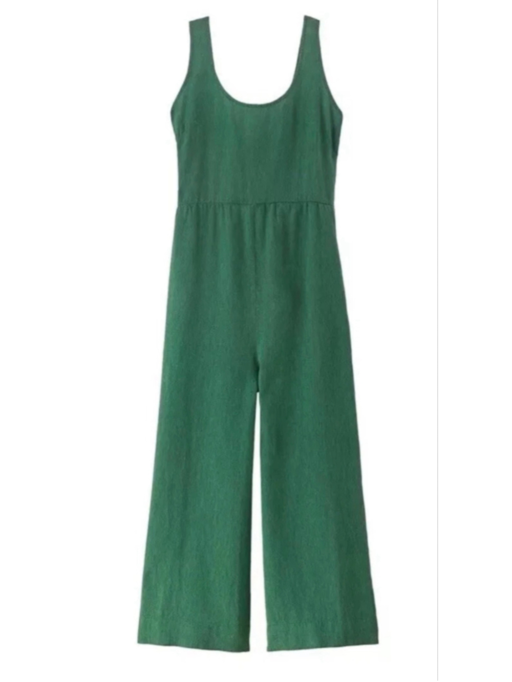 Patagonia Garden Island Jumpsuit Women S Green Hemp Tencel Wide Leg Excellent